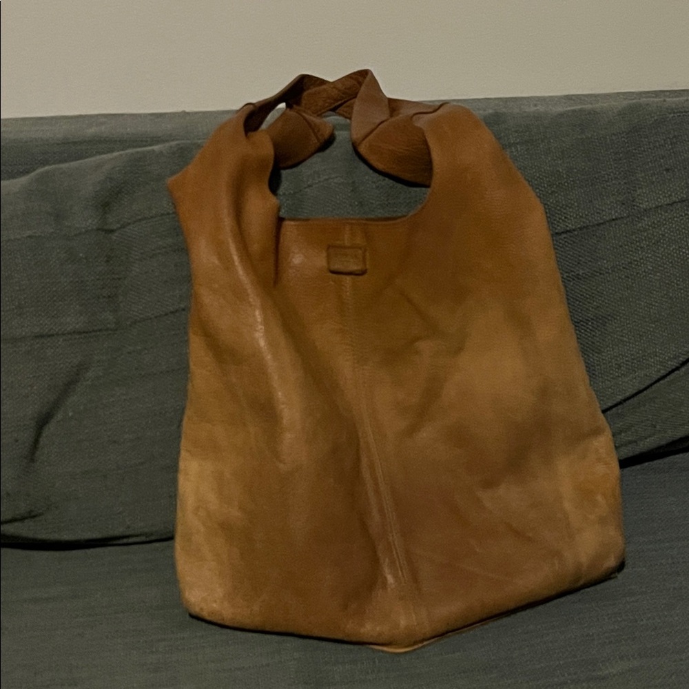 Shinola Tan Leather Shoulder Bag